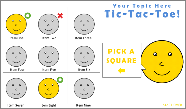 Basic template for Tic Tac Toe multiplayer game - Free Templates, Designs,  and Block Combinations - Community