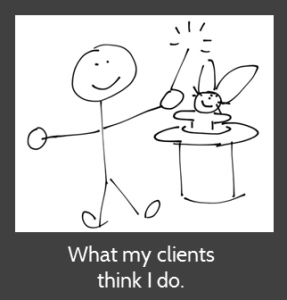 What my clients think I do.