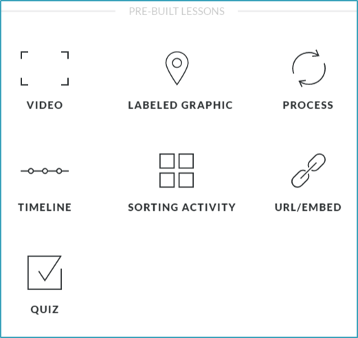 Rise's Pre-Built Lessons